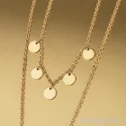Artikelbild 2 des Artikels “Metall-Anhänger - Scheiben, Gold, 6 Stück, 2 Größen “