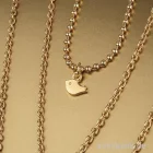 Artikelbild 2 des Artikels “Mini-Anhänger Metall - goldener Vogel, 6 Stück “