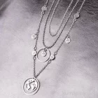 Artikelbild 2 des Artikels “Mini-Anhänger Metall - silberne Münze mit 2 Ösen, 4 Stück “