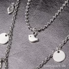 Artikelbild 2 des Artikels “Mini-Anhänger Metall - silberner Vogel, 6 Stück “
