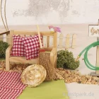 Artikelbild 2 des Artikels “Miniatur Deko Set, Besen + Kies, 8,6 cm “
