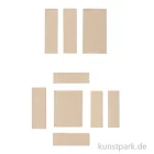 Artikelbild 2 des Artikels “Miniatur Holzbausatz - Büro Set, Tischplatte + 2 Regale + Schrank “