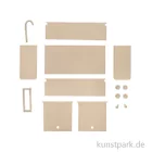 Artikelbild 2 des Artikels “Miniatur Holzbausatz - Küchen Set, Küche + Kühlschrank, 14 x 8 cm “