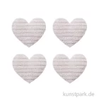 Artikelbild 2 des Artikels “Miniatur Stoffherz, Beige, 3,5 cm, 4 Stück “