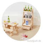 Artikelbild 2 des Artikels “Miniatur Treppenregal, Holz, Natur, 5,1 x 5,1 x 10,9 cm “