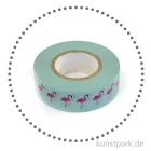 Artikelbild 2 des Artikels “Motiv-Klebeband Washi Tape - Flamingos, 15 mm, Rolle 15m “