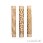Artikelbild 2 des Artikels “Motivwalze - Roller mit Muster, Holz, Natur, 11 x 1,5 cm, 3 Stück “