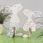 Artikelbild 2 des Artikels “Osterhasen aus Holz mit Ei zum Stellen, 5-teilig “