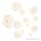 Artikelbild 2 des Artikels “Papierblumen, 20-55mm, 30 Stück, weiß sortiert “