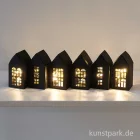 Artikelbild 2 des Artikels “Papphäuser zum Aufhängen, Schwarz, 9 x 4,5 x 4,5 cm, 6 Stück “