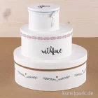 Artikelbild 2 des Artikels “Pappmache Boxen Set Rund, Weiß, 3 Größen sortiert “