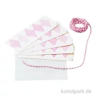 Artikelbild 2 des Artikels “Party-Girlande zum Basteln, Rosa, 20 Fähnchen, ca. 2 m “