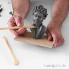 Artikelbild 2 des Artikels “Plastiline Modelliermasse, Grau, Härtegrad 40, 1 kg “