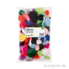 Artikelbild 2 des Artikels “Pompons, 100 Stück - farbig sortiert “