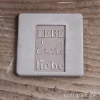 Artikelbild 2 des Artikels “Gießform Label - Lebe-lache-liebe - 40x65 mm, 1 Stück “