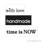 Artikelbild 2 des Artikels “Gießform Label - Love + Handmade + Time - 30-50x15 mm, 3 Stück “