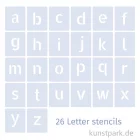 Artikelbild 2 des Artikels “Schablonen - Alphabet Set mit 26 Kleinbuchstaben, Höhe je 5 cm “
