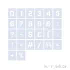 Artikelbild 2 des Artikels “Schablonen - Zahlen + Sonderzeichen Set mit 26 Motiven, Höhe je 5 cm “