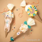 Artikelbild 2 des Artikels “Schultüten Bastelset - SAFARI SCHOOL, Lama / Löwe / Faultier “
