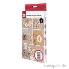 Artikelbild 2 des Artikels “Silikon Gießform - Eier + Hasen Anhänger, 14,5 x 26 x 1,5 cm “