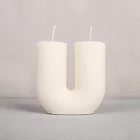 Artikelbild 2 des Artikels “Silikon Gießform - Kerze U-Form geriffelt, 8,4 x 3,9 x 8,6 cm “