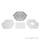 Artikelbild 2 des Artikels “Silikon Gießform - Kerzenständer Hexagon, 16 x 14 x 2,5 cm “