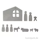 Artikelbild 2 des Artikels “Silikon Gießform - Krippe, 2-teilige Form mit 11 Motiven “