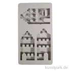 Artikelbild 2 des Artikels “Silikon Gießform - Nordic Häuser, 3 Motive, 14,5 x 26 x 1,7 cm “