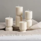 Artikelbild 2 des Artikels “Silikon Gießform - Rillenkerze, gedreht, ø 4,6 x 15 cm + Dochthalter “