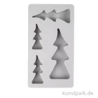Artikelbild 2 des Artikels “Silikon Gießform - Tannenbäume, 4 Motive, 14,5 x 26 x 2 cm “