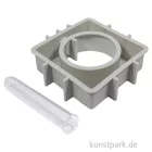 Artikelbild 2 des Artikels “Silikon Gießform - Vase Quadrat mit Kreis, 11 x 3,7 x 11 cm “