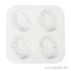 Artikelbild 2 des Artikels “Silikonformen, Rund mit Blumenmuster, 6,8 x 2,3 cm, 4 Stück “