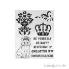 Artikelbild 2 des Artikels “Stamperia Acrylic Stamps - Alterego Crown and Cat, 14 x 18 cm “