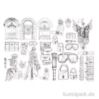 Artikelbild 2 des Artikels “Stamperia Clear Die Cuts - Lady Vagabond, 28 Stanzteile aus Kunststoff “