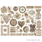 Artikelbild 2 des Artikels “Stamperia Die Cuts - Old Lace, 46 Stanzteile “