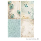 Artikelbild 2 des Artikels “Stamperia Reispapier Selection - Masquerade Backgrounds, A6 “