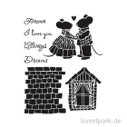 Artikelbild 2 des Artikels “Stamperia Schablone - Family House And Mice, 20 x 25 cm “