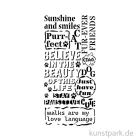 Artikelbild 2 des Artikels “Stamperia Schablone - Furry Friends Quotes Pattern, 12 x 25 cm “