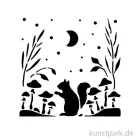 Artikelbild 2 des Artikels “Stamperia Schablone - Herbarium Silvae Squirrel, 12 x 12 cm “