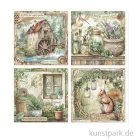Artikelbild 2 des Artikels “Stamperia Scrappapier - Herbarium Silvae 4 Cards, 30,5 x 30,5 cm “