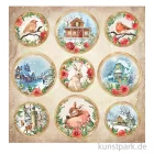 Artikelbild 2 des Artikels “Stamperia Scrappapier - Romantic Home for the Holidays Rounds 30,5 cm “