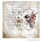 Artikelbild 2 des Artikels “Stamperia Scrappapier - Romantic Horses Lady with Horse, 30,5x30,5 cm “