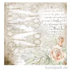 Artikelbild 2 des Artikels “Stamperia Scrappapier - Romantic Threads Scissors, 30,5x30,5 cm “