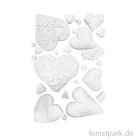 Artikelbild 2 des Artikels “Stamperia Silikon Gießform - Alice in Christmas Simple Hearts, A5 “