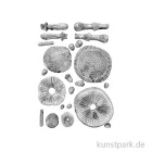 Artikelbild 2 des Artikels “Stamperia Silikon Gießform - Whispering Woods Mushrooms 3D, A5 “