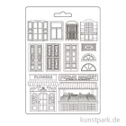Artikelbild 2 des Artikels “Stamperia Soft Mould (Gießform) - Art of Travelling Doors Window, A4 “