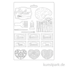 Artikelbild 2 des Artikels “Stamperia Soft Mould (Gießform) - Atelier Tags, DIN A4 “