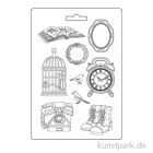 Artikelbild 2 des Artikels “Stamperia Soft Mould (Gießform) - Golden Harmony Elements, A4 “