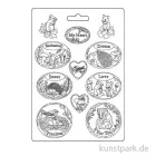 Artikelbild 2 des Artikels “Stamperia Soft Mould (Gießform) - Woodland Oval Plates, A4 “