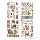 Artikelbild 2 des Artikels “Stamperia Washi Pad - Family, 8 Blatt, A5 “